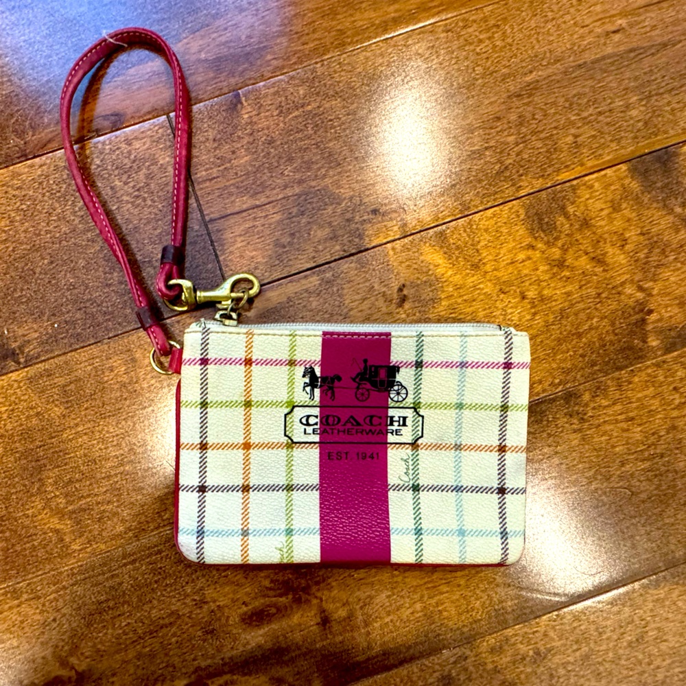 Vintage coach wristlet